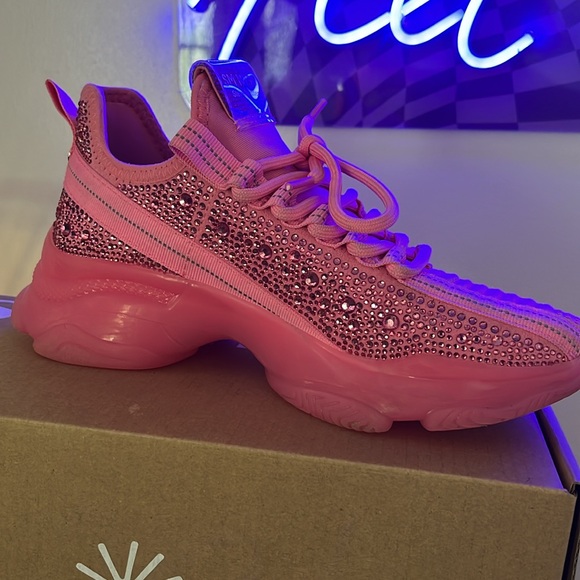 Steve Madden Maxima Hot Pink Rhinestone SMNY90 - Picture 7 of 7